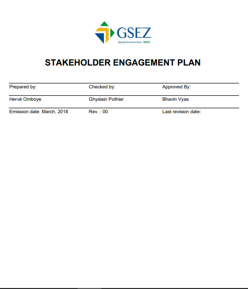 Stakeholder Engagement Plan, Arise IIP investment guides and documents