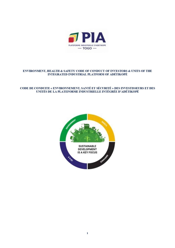 EHS code of conduct, Arise IIP investment guides and documents