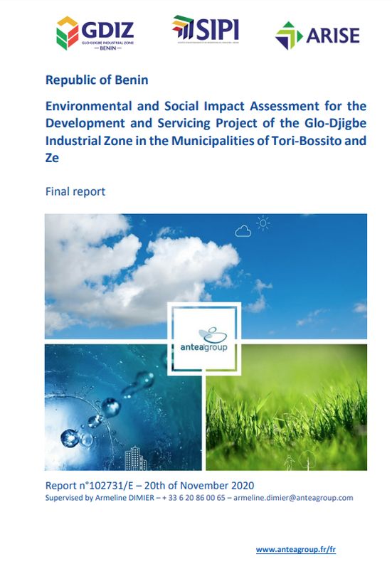 ESIA EN, Arise IIP investment guides and documents