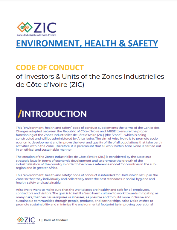 HSE PEIA (Previously ZIC) IV, Arise IIP investment guides and documents